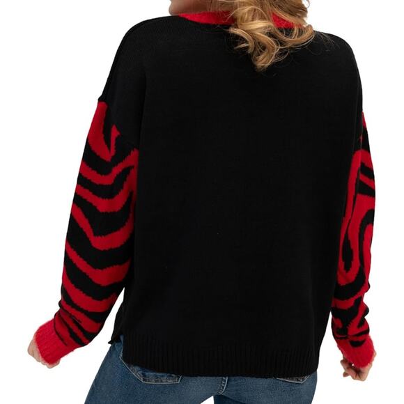 33 degrees Ugly Christmas Pullover Sweater Cat Presents Gift Womens Size Medium - Picture 3 of 8